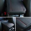 Armrest Cushion Car Center Console Box Cover Protector PU Leather Non-slip Pad