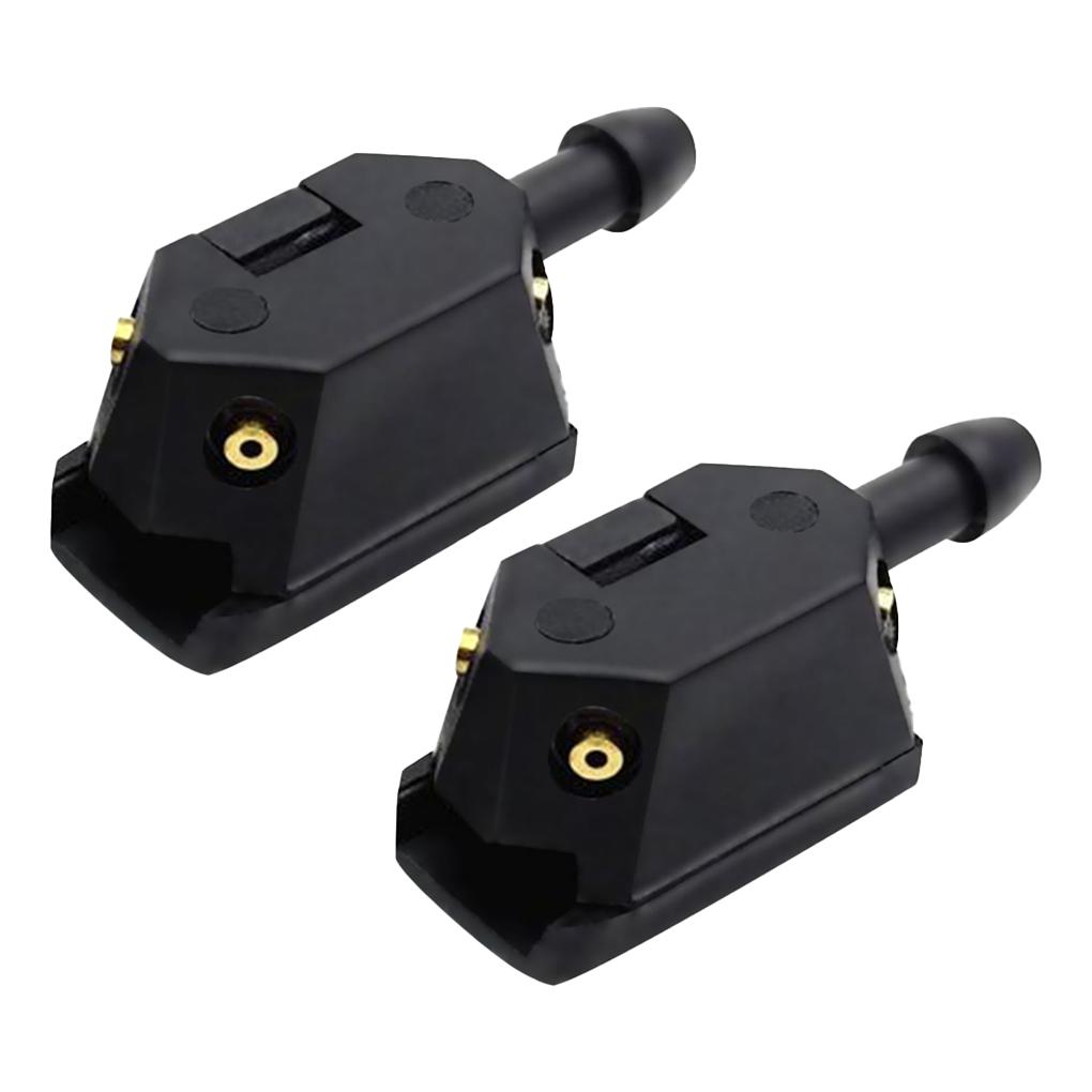 2 Pieces Car Windshield Washer Nozzles Replacement Windscreen Cleaning Washing Jets Kit Automotive Automobile Accessories