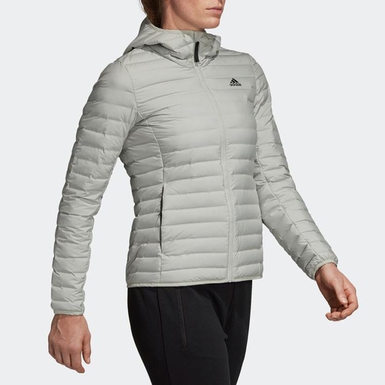 adidas Szőtt Pehelyes Kültéri Kabát Unisex Felsőruházat Ezüstszürke CY8734