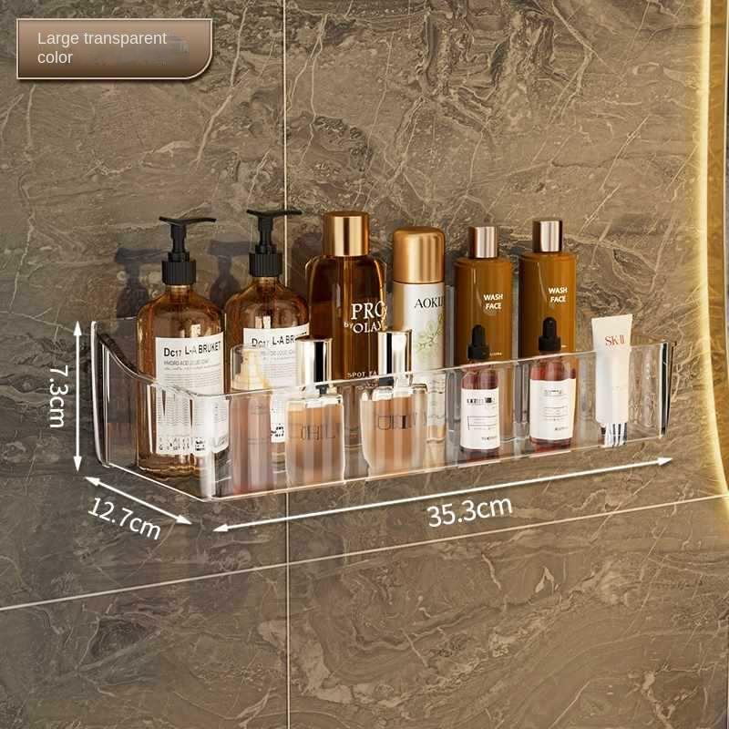 Cosmetics Storage Rack Punched Bathroom Storage Rack Wall-mounted Toilet-free Storage Box In Front of The Sink