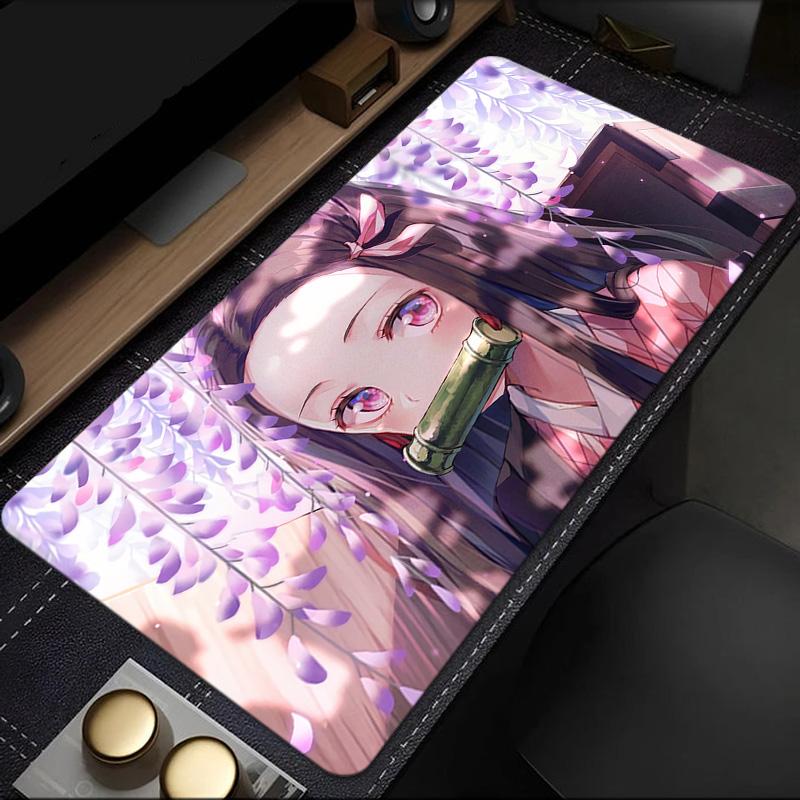 Anime Slayer Characters Mouse Pad, Rubber Base, Mouse Pad for Gamers and Office Use, Gaming Desk , Easy To Clean Mat Christmas fan gifts