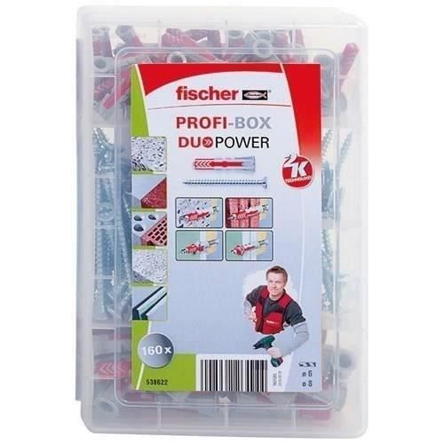 FISCHER Masterbox Duopower Anchor Fixing with Screws - 50 Pieces