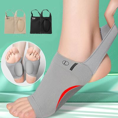Silikon-Fußgewölbe-Einlagen für Damen Herren Plattfuß-Korrektor Plantarfasziitis Schmerzlindernde Ärmelsocken Orthopädische Einlagen