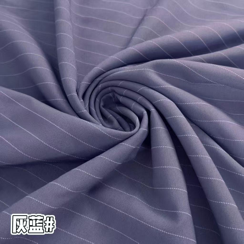 Klassischer Streifenanzugstoff Knitterfest pro Meter für Hosen Röcke Uniformen DIY Nähstoff Hängend Elastizität Weiß Rot