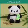 Panda Keychain Plush Toy With Magnetic Circles For Backpack Decor And Gift For Girls