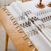 Embroidery High-Grade Waterproof Cotton And Linen Fabric Dining Table Cloth Rectangular Fringe Simple Tablecloth