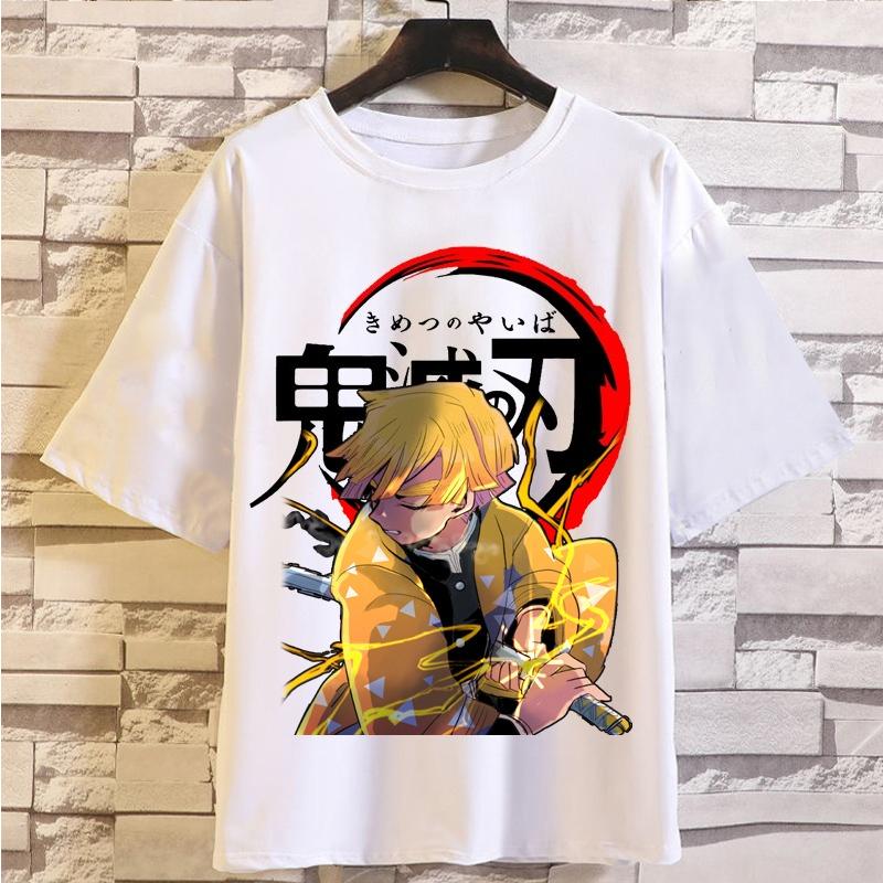 

Japanese anime demon killer T-shirt cartoon T-shirt men and women Harajuku loose top couple outfit short sleeved summer 5XL