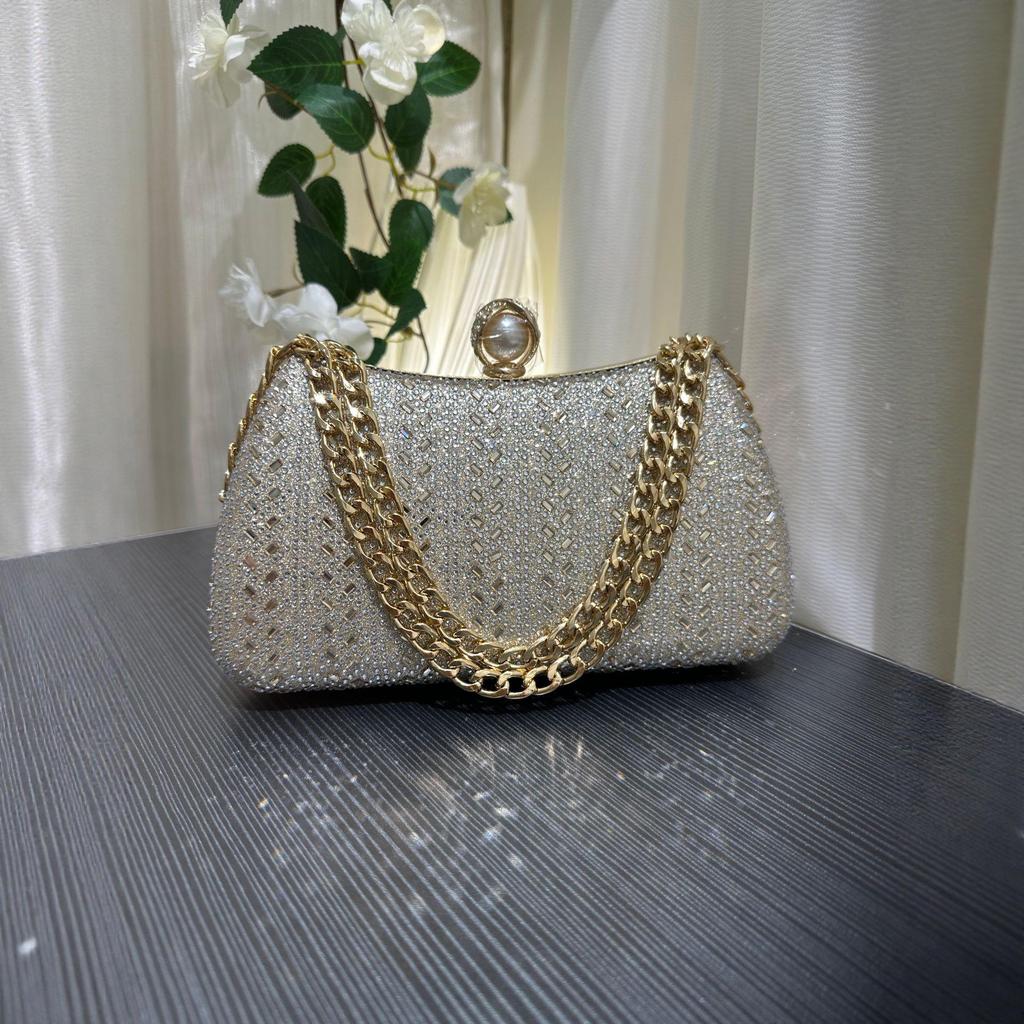2025 High-End Women's Evening Bag - Luxury Diamond-Studded, Versatile Fashion Handbag