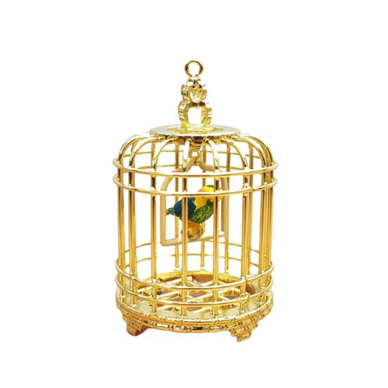 

Play House Toys Lightweight Convenient to Store 1/12 Ratio Pretend Exquisite Birdcage Toy Shooting Props золотистый