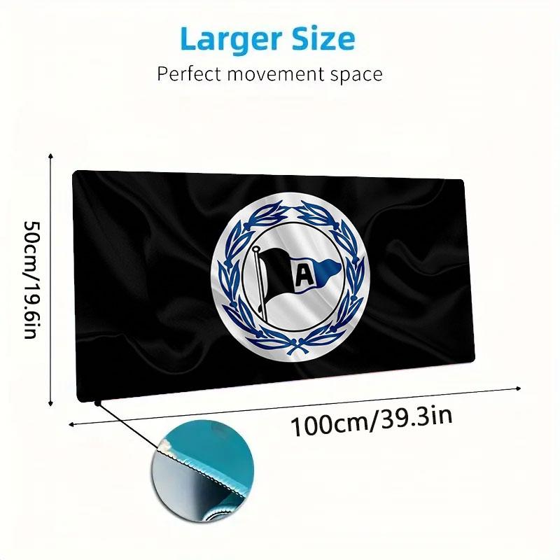 DSC Arminia Bielefeld Large Size Mouse Pad Large Gaming Table Cushion Non-slip Laptop Tablet Big Mousepad XXL Mat Mini PC Playmat With Lock edge