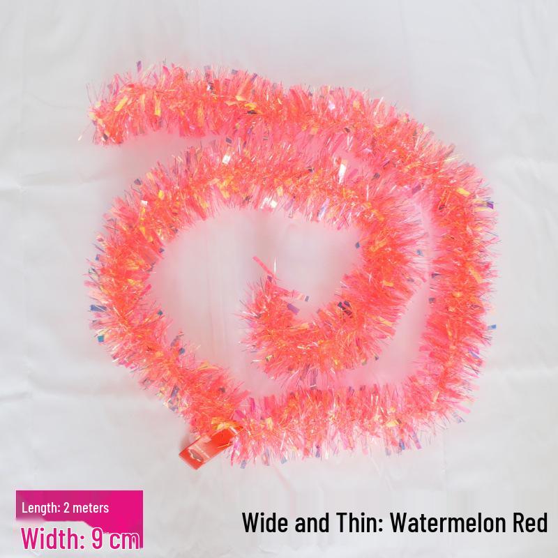 Sedmibarevný vlněný proužek na vánoční a narozeninové dekorace