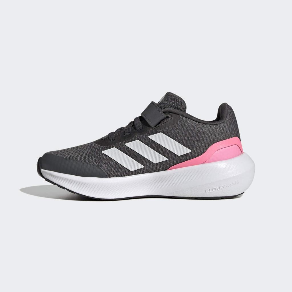 Adidas Core Fight Junior Running Sport Elastic Top Boys and Sizes Gray Pink Size 2.0 Shoes, Running, Lace, Strap, Girls, 17-25.5cm, LTJ63, Six/Crystal