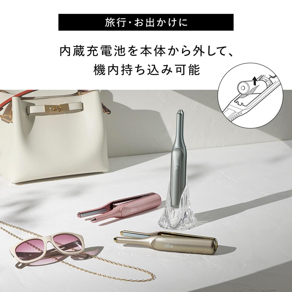 Store FINGR IRON ST6 ReFa Finger Iron ST6 Silky Pink Includes Shopper Bag Hair Styling Guidebook Cordless Portable Rechargeable Bangs New