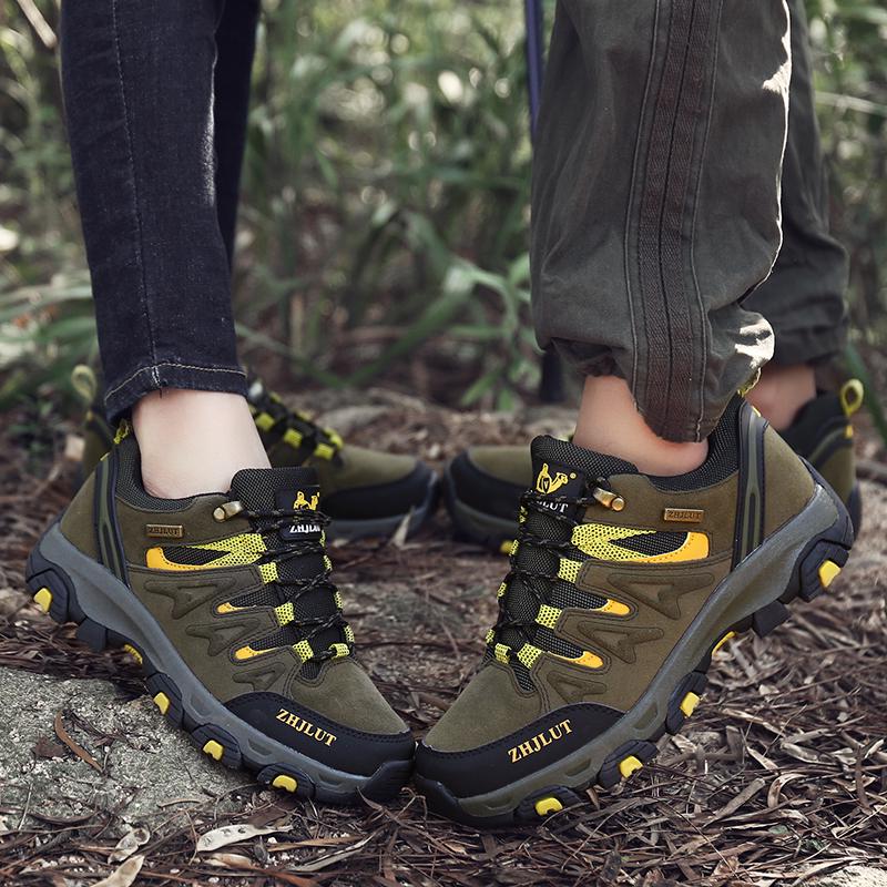 36-47 Pareja Grande Antideslizante Cómodo Moda Viaje Zapatos de Senderismo Zapatos de Senderismo para Exteriores Zapatos Deportivos Casuales