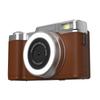 4K Digital Camera 48MP Resolution 18X Zoom Compact Travel Size for Selfie and Video Recording