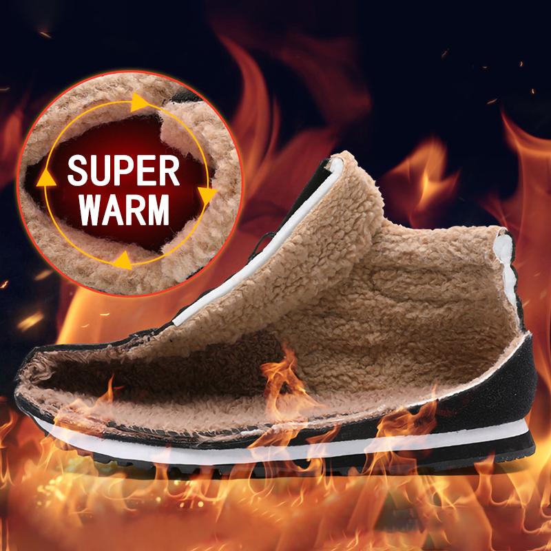 Men Shoes 2022 Men Winter Shoes Keep Warm Ankle Boots Plush Men'S Snow Boots Outdoor Sneakers Winter Work Shoes Hombre Botas