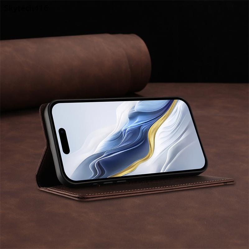 Flip Leather Case For T-Mobile Revvl 6 6X 7 8 T Phone 2 3 Pro 5G Casing Phone Cover Wallet Card Slot Shockproof Anti-Drop