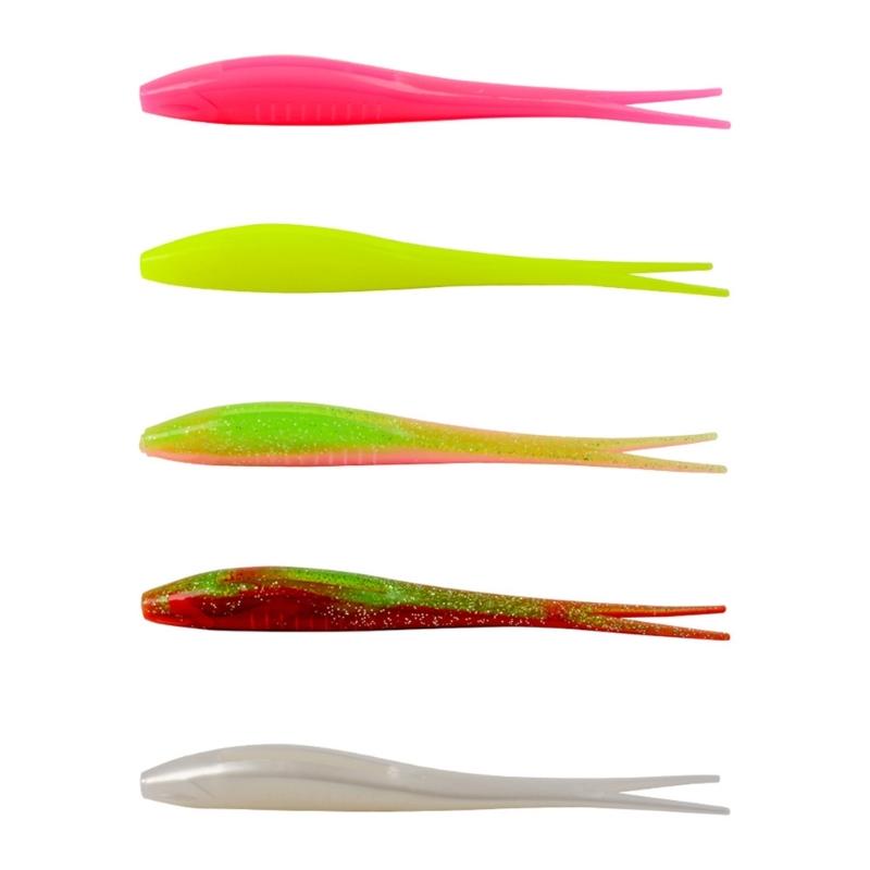 3Pcs Fork Tail Swimbaits Floating Fishing Lure Soft Artificial Baits Fishing Accessories Easy to Use
