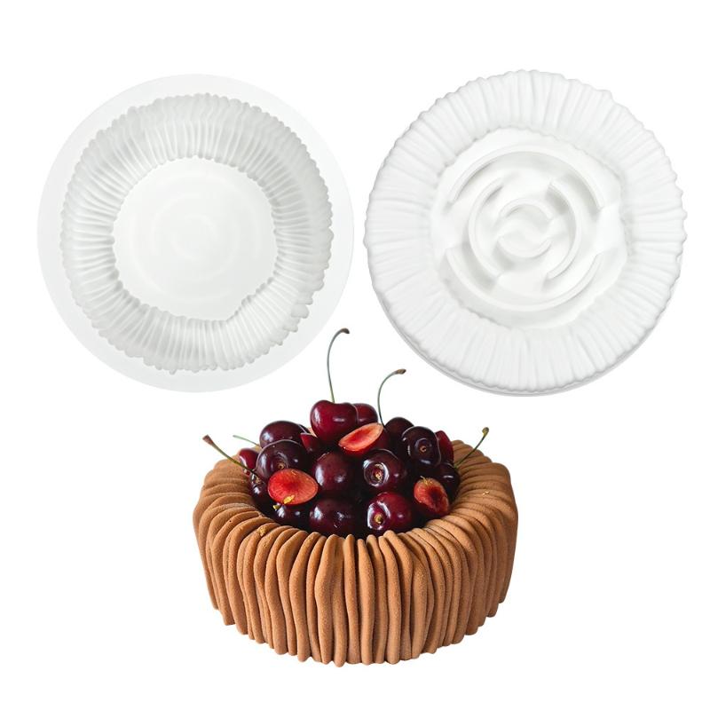 6 Cavity Cylinder Cup Shape Mousse Cake Mold For Making Dessert Chocolate Muffin Gypsum Mould Kitchen Baking Tool