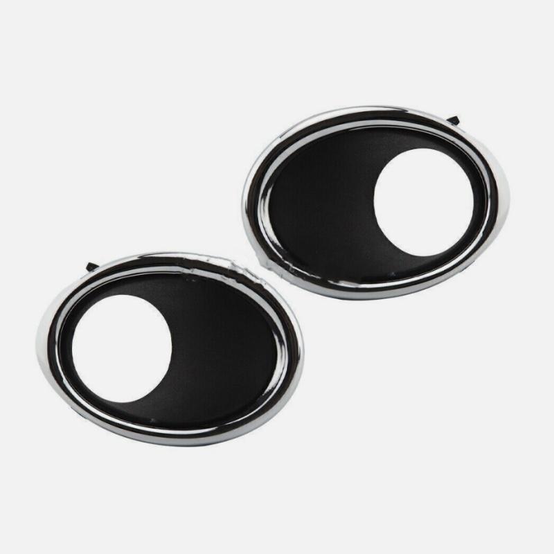 Chrome Fog Light Lamp Cover Bezel Trim For Nissan Qashqai J11 2014 2017, Front Left & Right Side Replacement, Durable ABS