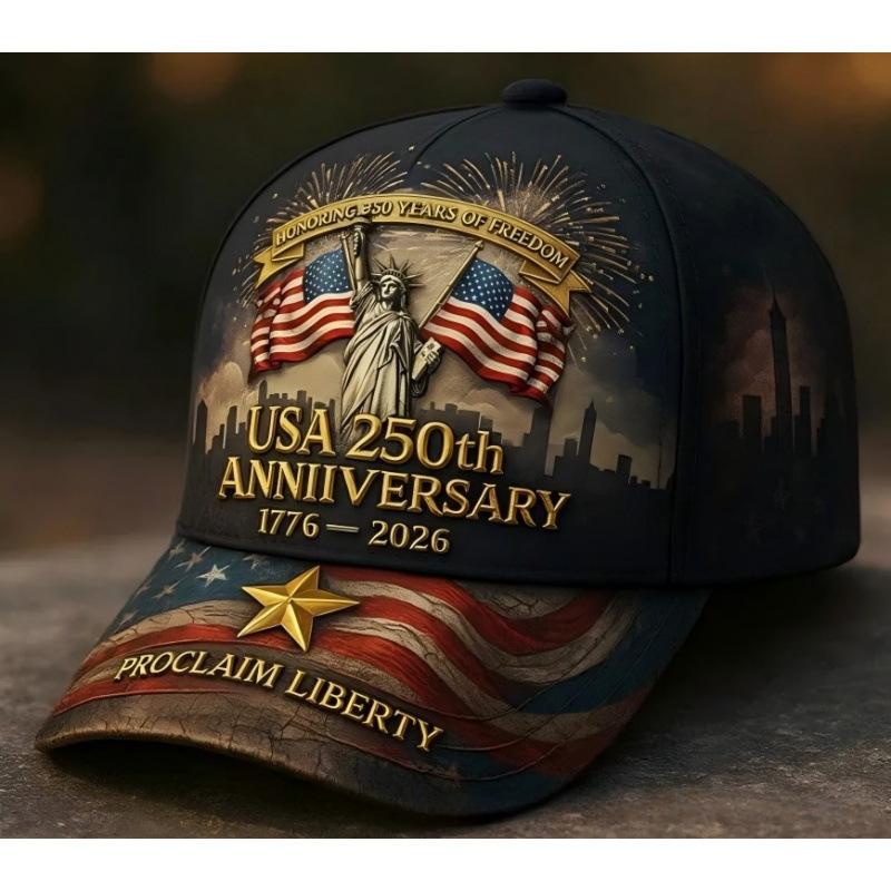 American Anniversary Baseball Cap D Printed Digital Printed Hat th Anniversary Cap