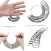 5pcs Jewelry Measuring Tool, Aluminum Circular US Size Ring Size Stick, 0-13 Ring Size Measuring Tool
