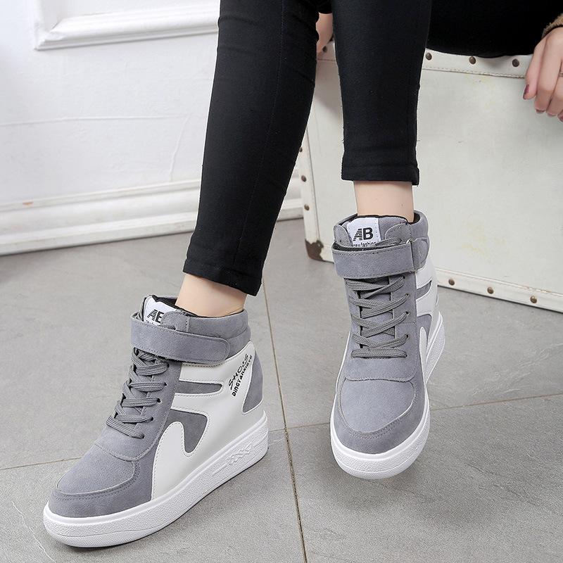 Frauen High Top Plattform Turnschuhe Frauen Casual Wedges Schuhe Plattform Vulkanisieren Schuhe Frauen
