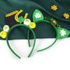 StPatricks Day HairHoop for Irish National Day Celebration Glittering Powder Headband for Theme Party Festival Gathering