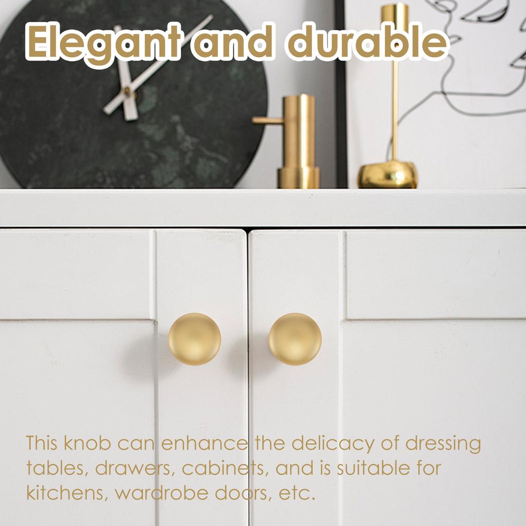 Zestaw 25 szt. Gałek do Szuflad Ze Stopu Cynku Uchwyty Meblowe Odporne na Rdzę Złote Gałki do Komody ze Śrubami Dekoracyjny Uchwyt do Szuflad Meblowy