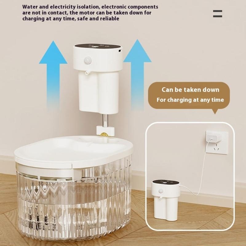 Cats Water Fountains Dogs Water Dispenser Big Capacity Super Mute Automatic Low Noise Waterer
