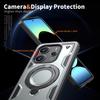 Armor Shockproof Case For Xiaomi Redmi Note 14 4G Global 163.3mm EU 164.8mm 360° Rotating Magnetic Stand TPU Plastic Phone Cover