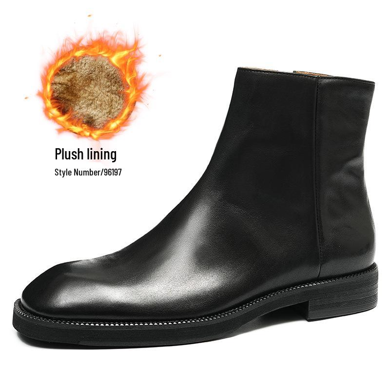 Men's 2026 Retro High-Top Leather Martin Chelsea Boots - Genuine Leather, Winter British Style