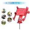 Aluminum Alloy Bicycle Cell Phone Holder Anti-Slip Phone Navigation Stand Shockproof Bike Handlebar Mount for 5-10Cm Width Phone