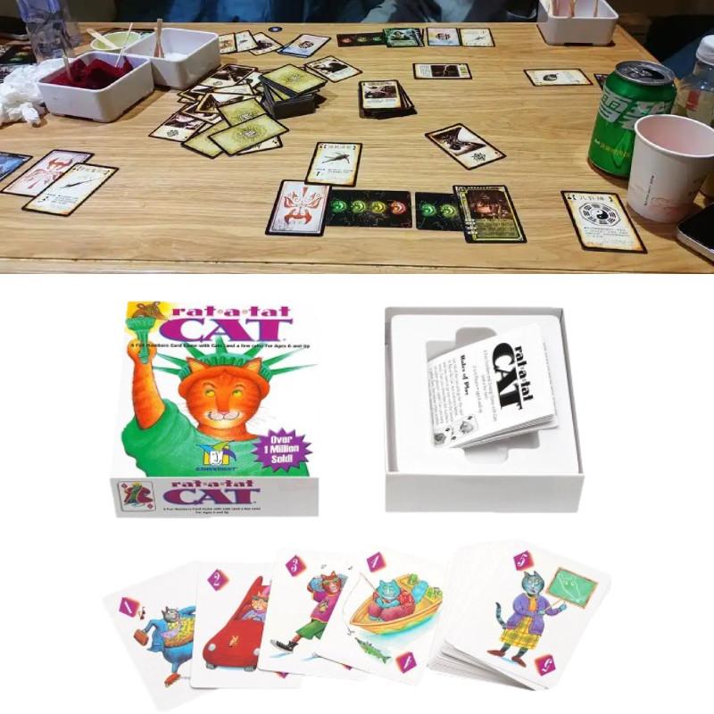 Version Rat English A Tat Cat Board Game Cards Family Gathering Play Toy Props