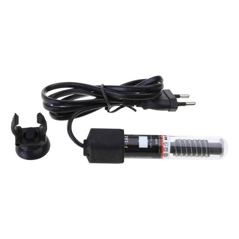 Chauffage 25W Mini Aquarium 50W Chauffage à Température Constante Réservoir Poissons Tortues Vente Directe Auto pour Submersible Tu pour Thermomètre