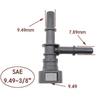 9.49 Car Fuel Line Bundy Tee Hose Coupler Quick Plug Connector Quick Release Tee Hose Fitting Nylon Car Accessories Fuel System Fittings7