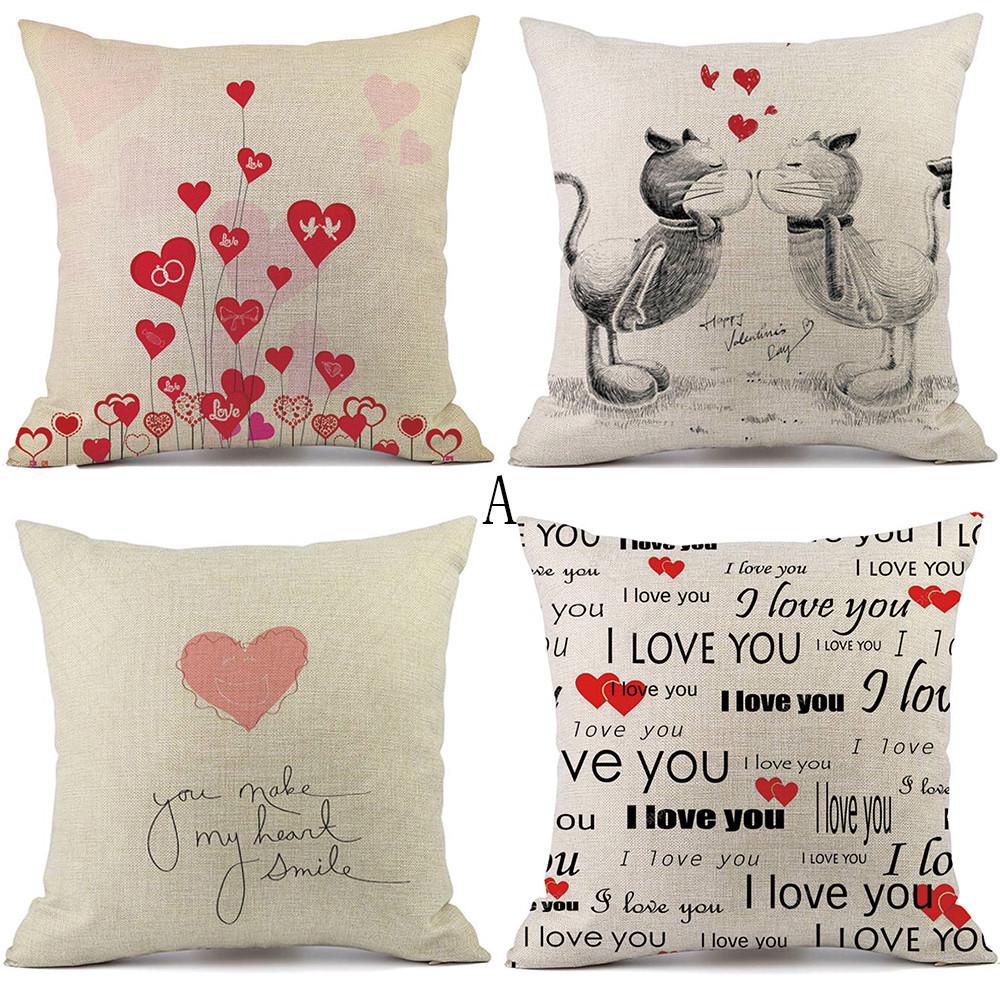 valentine pillow cases
