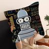 Cartoon F-Futuramas Personalized Picture Text Home Decorative Pillows Household Gifts 45X45Cm