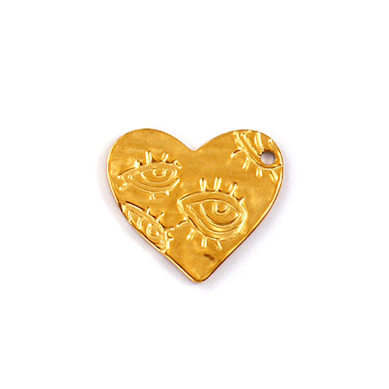 

2 Pcs 304 Stainless Steel Charms 18K Gold Plated Hollow Flower Sunflower Sun Heart Pendants For DIY Necklace Keychain Making