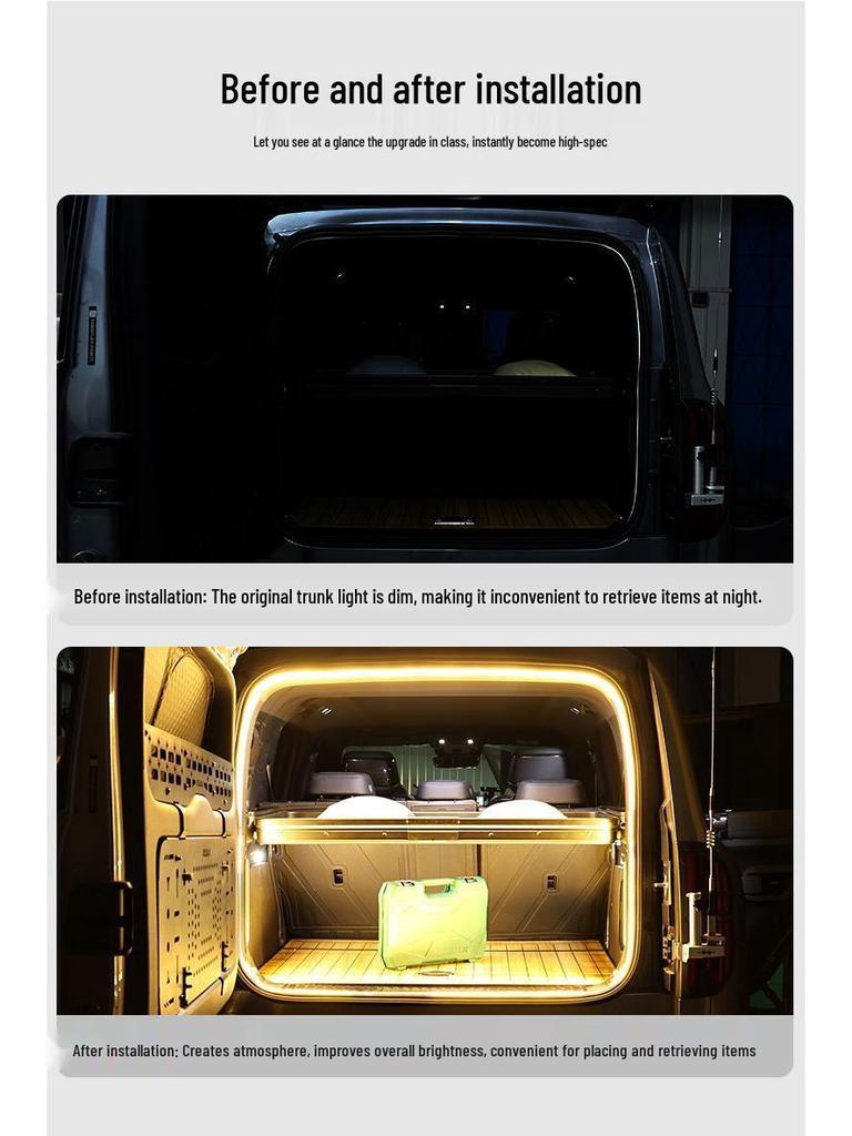 Avatr 07 Trunk & Tail Box Ambient Light Strip - Camping Decorative Accessory