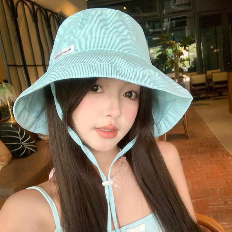 Summer Women Wide Brim Fisherman Hat With Sunproof Design And Breathability