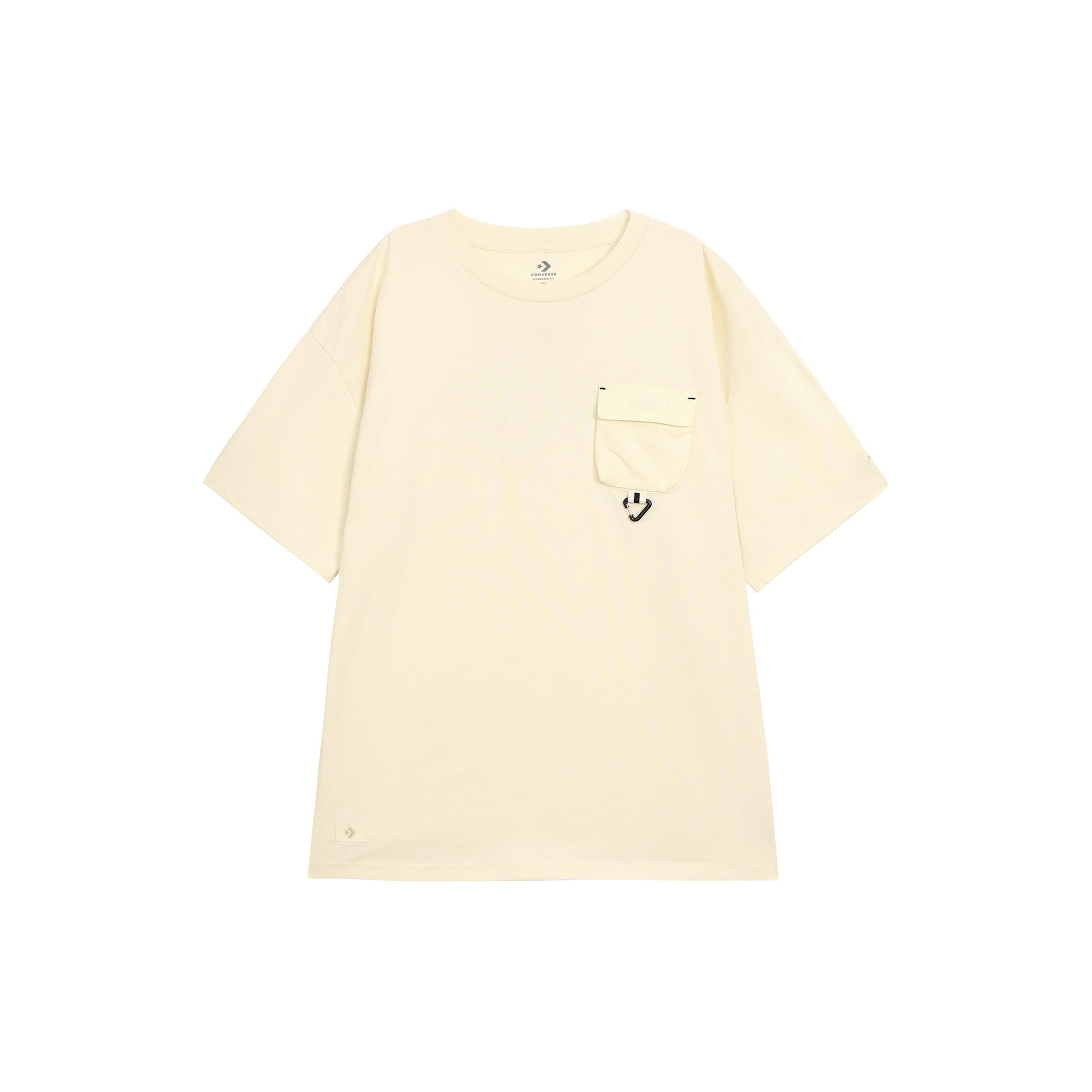 Converse Go Outdoor Oversized Pocket Tee Asia Sizing  Beige  Men s 10024357-A01 XL
