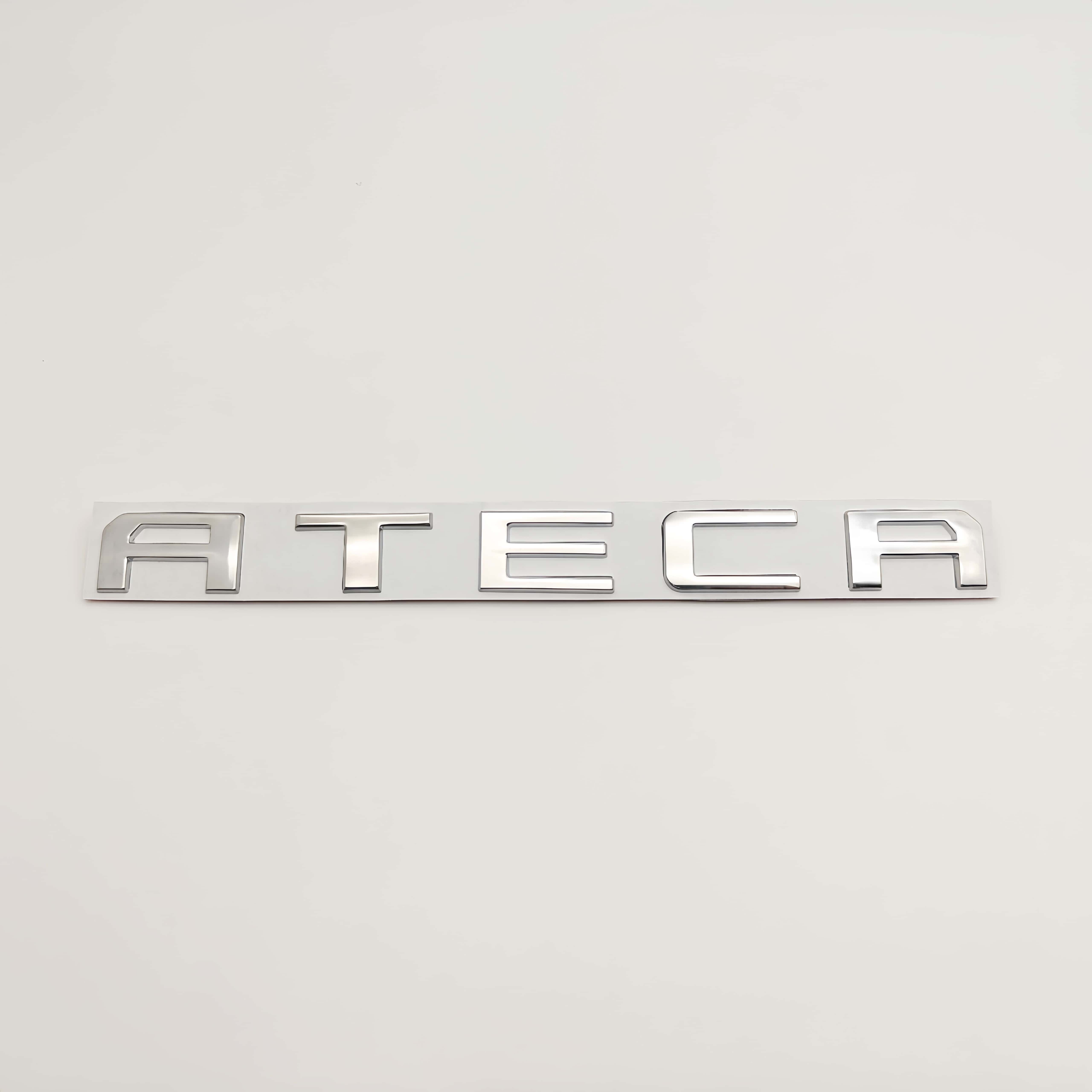 

1PC 3D Metal ATECA Badge Sticker Car Central Control Inner Room Front Hood Rear Trunk Emblem Decal for ATECA серебряный