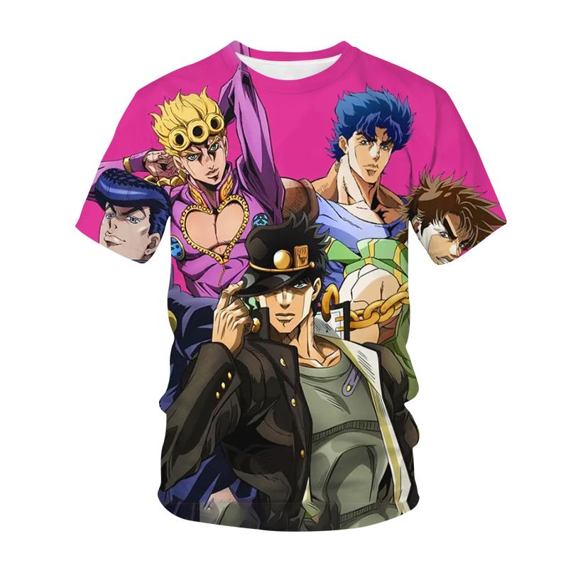 

Бесплатная индивидуальная мужская 3D Brint хорошо продающаяся анимация JOJO футболки летняя мода Harajuku стиль короткий рукав O-образный вырез мужская одежда 2XL