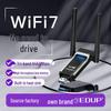 WiFi 7 USB Tri-Band 6500M Wireless Network Adapter for Desktop and Laptop
