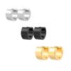 New in Trendy Minimalist Stainless Steel Hoops Ear Piercings Earrings Round for Men Woman Waterproof Vintage Jewelry Decoration