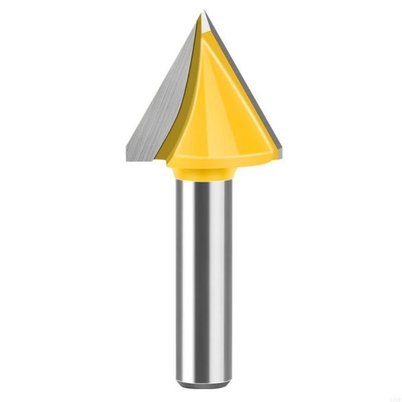 Efficient 8mm Shank V Flute Router Bit End Mill With 60 To 150 Degree Options for Profession Woodworking Project