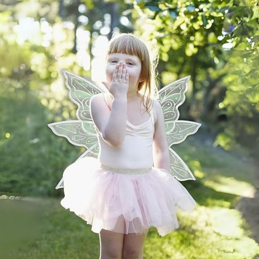 Duże Złote Skrzydła Wróżki dla Dorosłych Przebranie Brokatowe Przezroczyste Skrzydła Motyl Wróżka Kostium na Halloween Skrzydła Anioła dla Kobiet