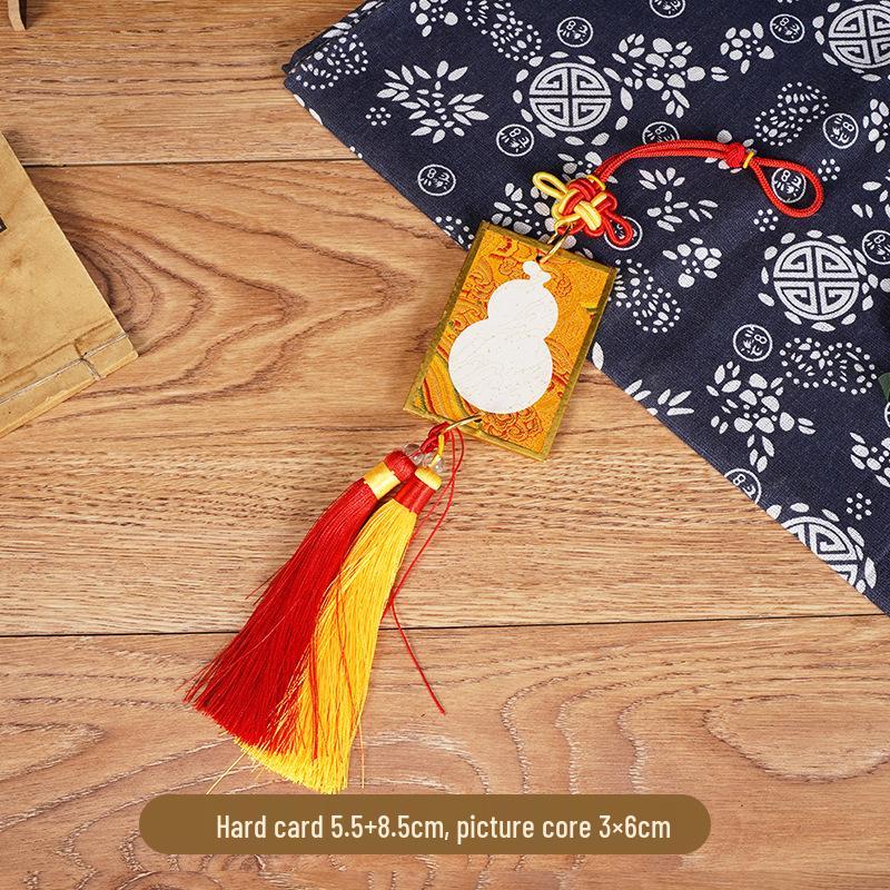 Song Brocade Paper Bookmark - Handcrafted Calligraphy Pendant, Creative DIY Fortune Card, Cultural Hanging Ornament.