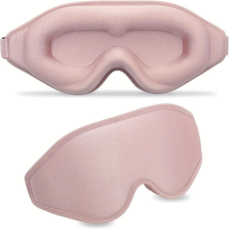 3D Contoured Sleep Mask - Soft Light Blocking Eye Cover with Adjustable Strap for Napping, Travel, Night Shift, Yoga Meditation